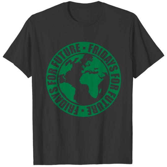 protest fridays for future earth stamp logo studen T-shirt