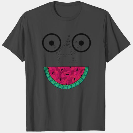 Watermelon - Funny summen bike face T Shirts