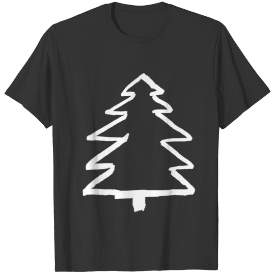 christmas tree white christmastime fir winter tree T Shirts