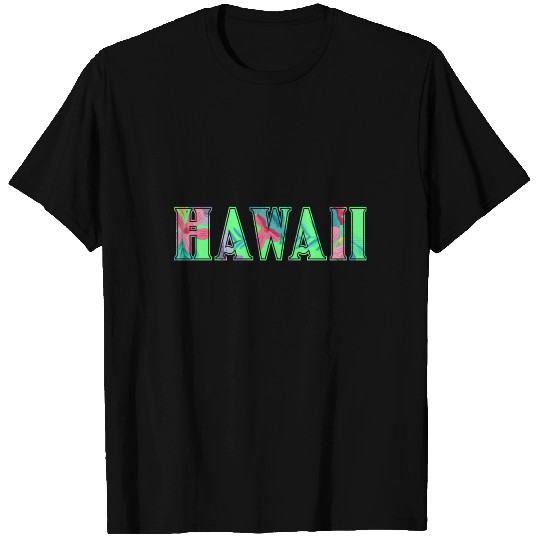 Hawaii Flowers | USA America Orchids Writing T Shirts