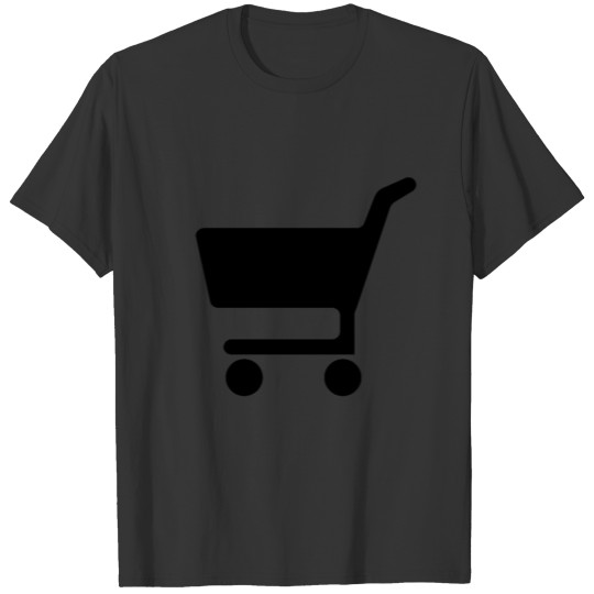 shopping cart black T-shirt