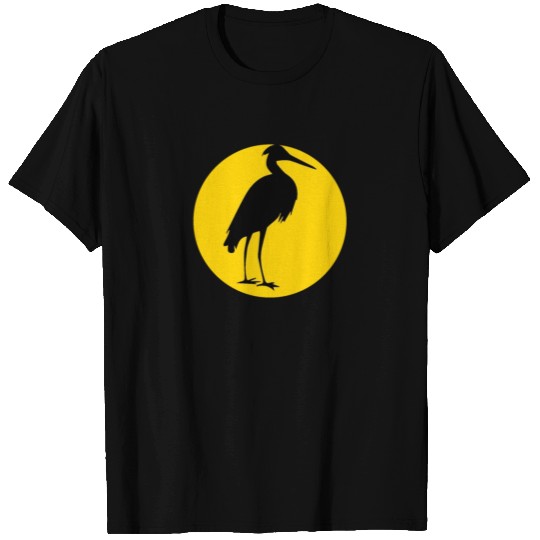 heron and moon T Shirts