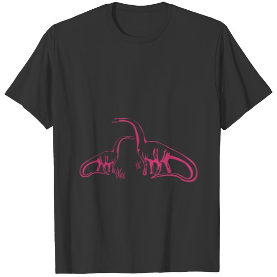 Dino couple T Shirts