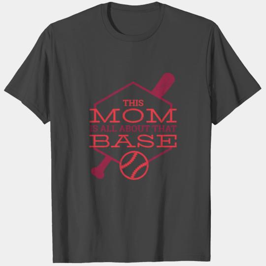 Baseball mom baseball bat T Shirts