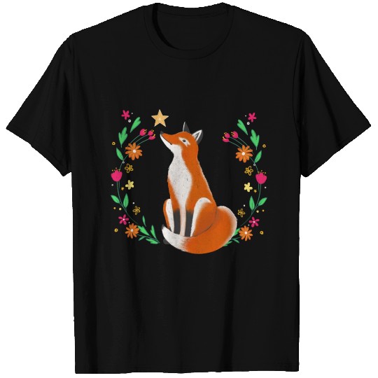 Fox Drawing T Shirts