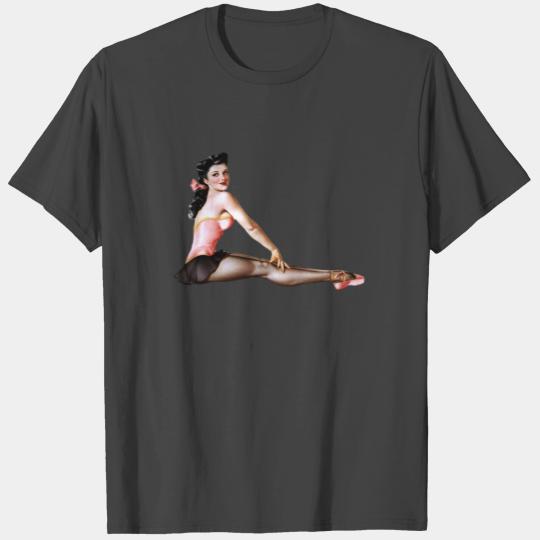 1940's Pinup Ballerina Sexy Classic Vintage Retro T Shirts