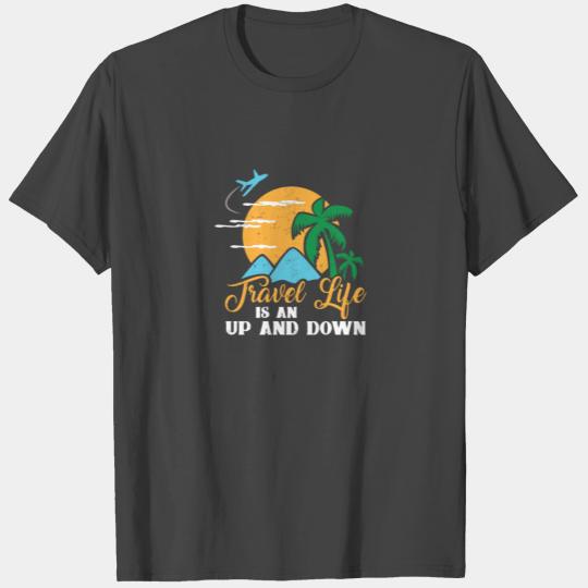 Travel Life Design Full Moon Mountain Gift Idea T Shirts