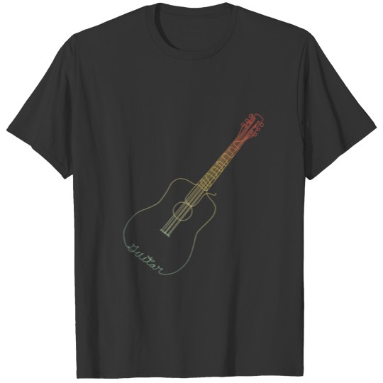 Retro Line Guitar T-shirt