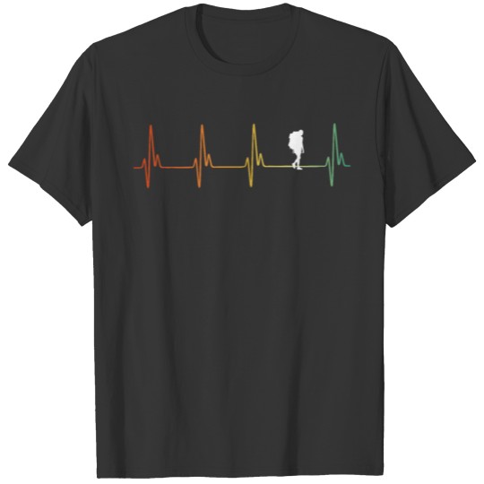 Distressed Backpacking Heartbeat T-shirt