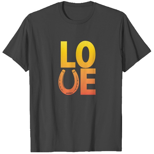 Horseshoe Design - Love T Shirts