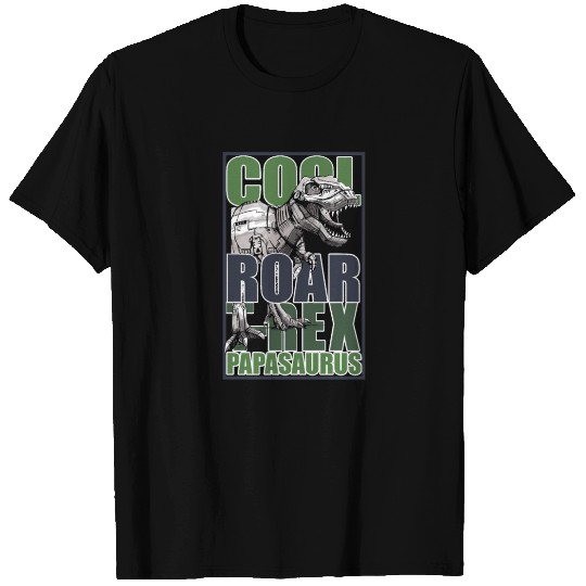 T Rex Papasaurus T Shirts