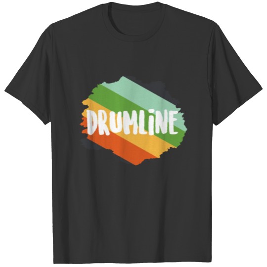 Drumline Drummer Marching Band Gift Drumline Art T-shirt