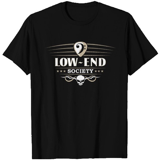 Original Low End Society for Bass Player T Shirts