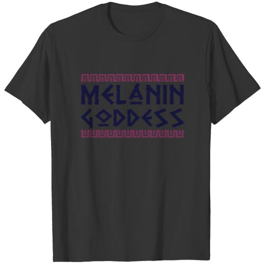Melanin Goddess Black Pride Graphic Black Girl T Shirts