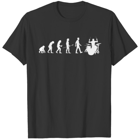 Evolution Man Drums Drummer Gift Drumming T-shirt