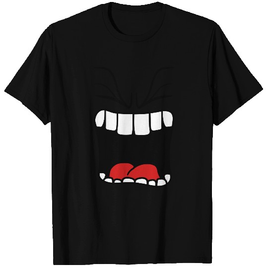 roar angry angry mouth screaming big mouth comic c T Shirts