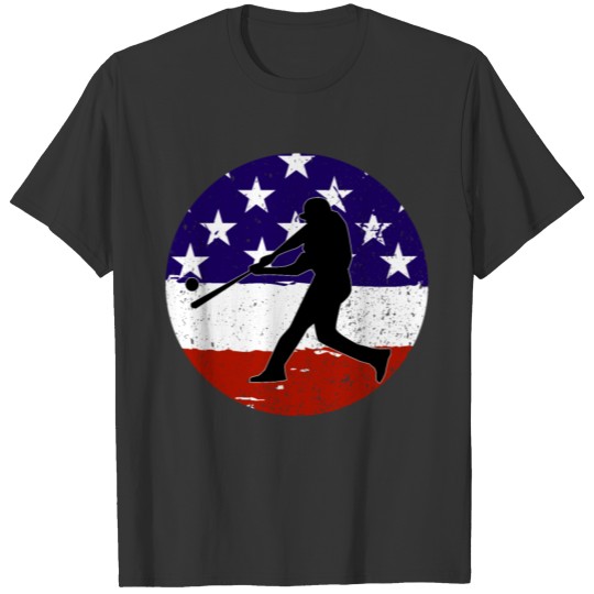 American Flag Baseball 4th Of July Gifts T Shirts