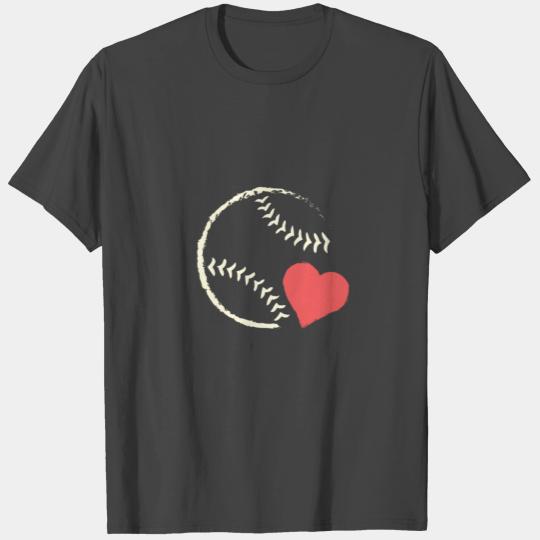 I Love Baseball Heart Baseball Mom T Shirts Mama