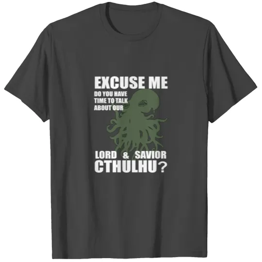 Cthulhu Funny parody witnessing Jehovah's gift T Shirts