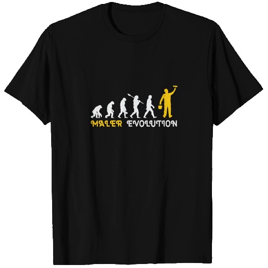 Painter Evolution Funny Painting Artist T Shirts
