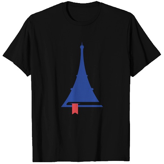 France Eiffel tower reading creative icon T Shirts