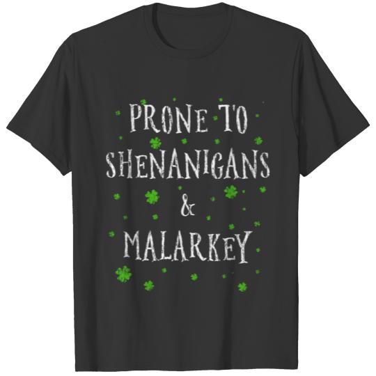 Shenanigans Malarkey Shamrock T-shirt