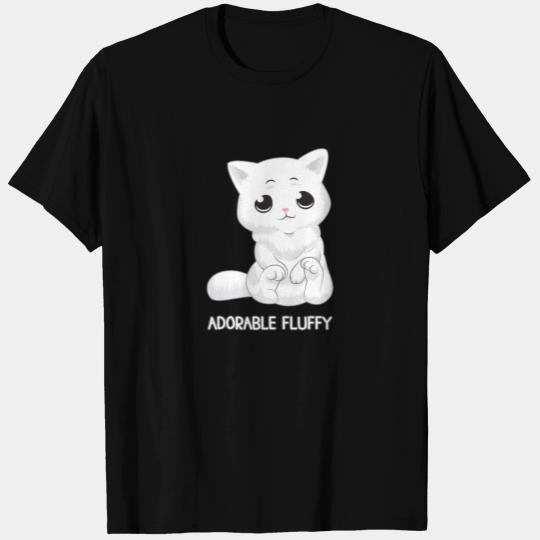 Adorable Fluffy Gift Cat fluffy Persian Cat Mom T Shirts