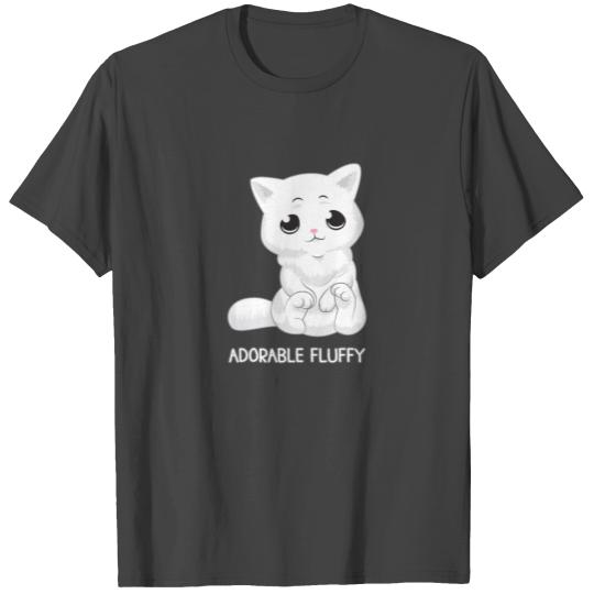 Adorable Fluffy Gift Cat fluffy Persian Cat Mom T Shirts