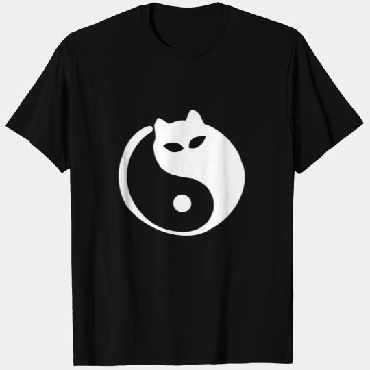 Ying Yang Cat T Shirts
