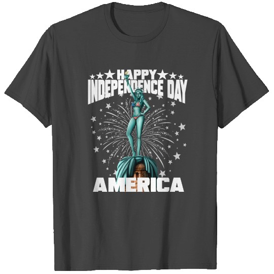 Statue Of Liberty Naked Bikini T Shirts 4th Of July