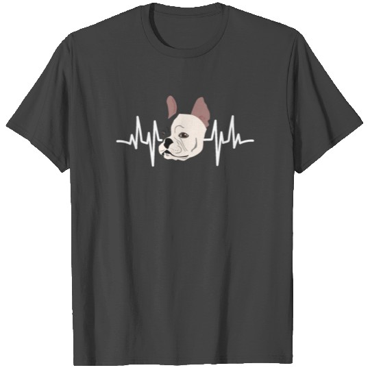 French Bulldog Heartbeat Frenchie Dog Owner Gift T Shirts