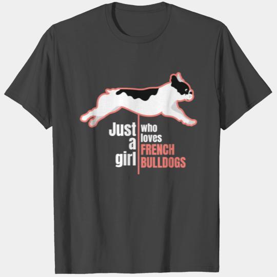 Girl Loves Frenchie French Bulldog Dog Owner Gift T Shirts