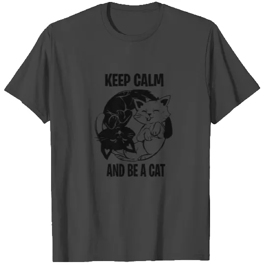 Cats Yin Yang Yoga Buddhism fun gift T Shirts