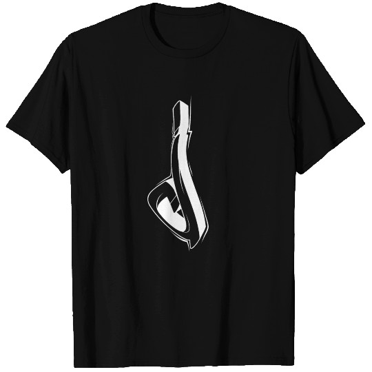 Graffiti j letters initial alphabet gift J T Shirts
