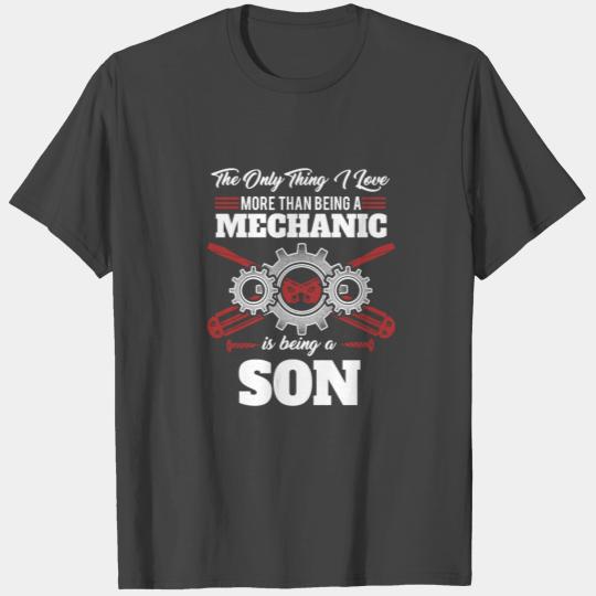 Mechanic Son Machines Repair Vehicles Tools T Shirts