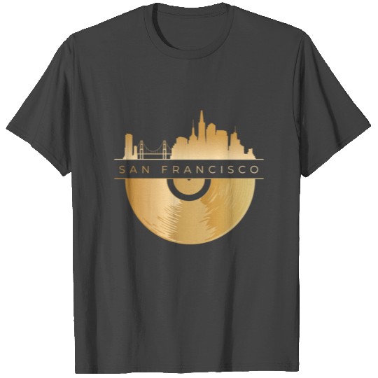 San Francisco Retro Vinyl T Shirts