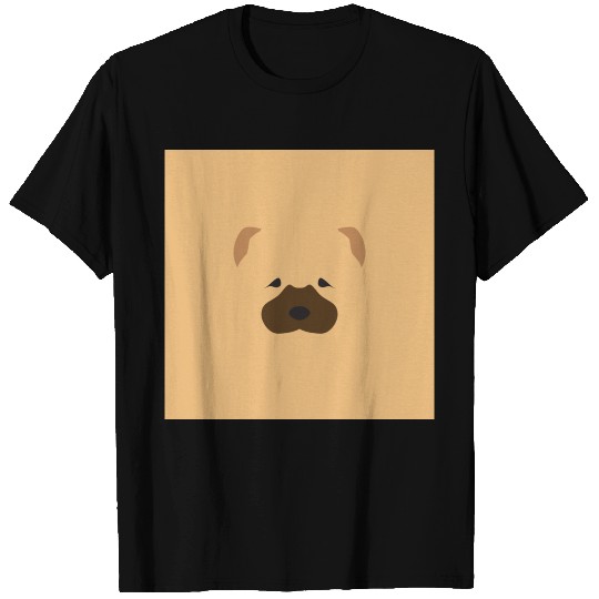 Chow chow negative space T Shirts