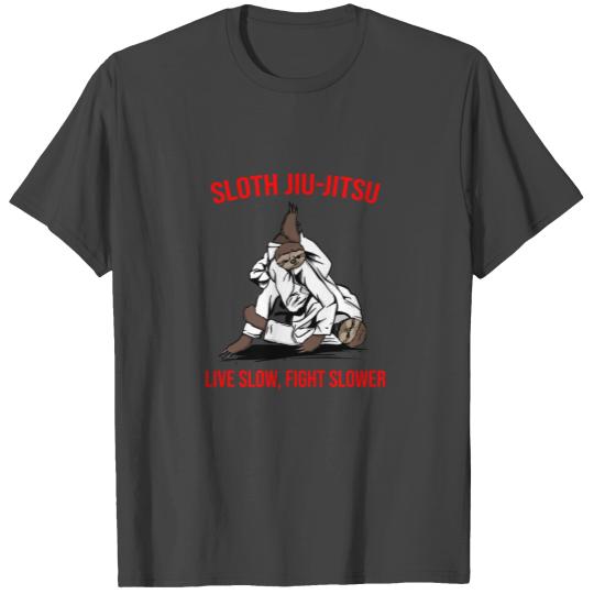 Jiu Jitsu Sloth Brazilian BJJ Armbar MMA Fighting T Shirts