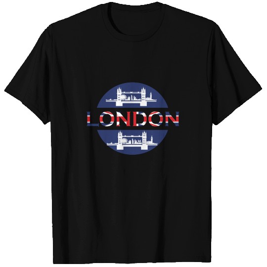 London Tower Bridge Flag T Shirts