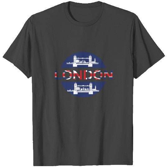 London Tower Bridge Flag T Shirts