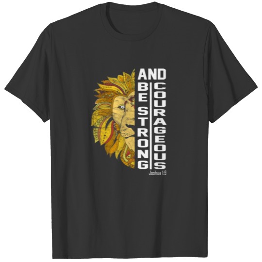 Faith in God - Lion Animals King powerful Bible T Shirts