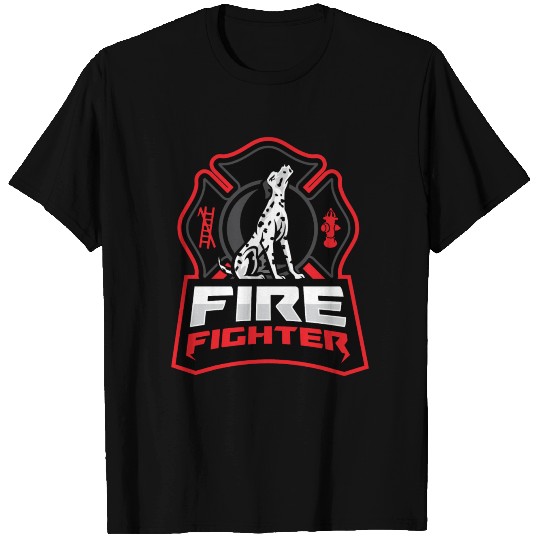 Firefighter Dalmatian T Shirts