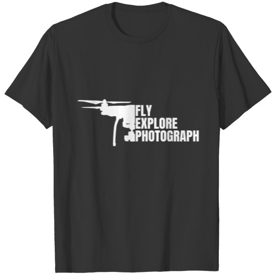 Drone drone pilot flying photo leisure gift T-shirt