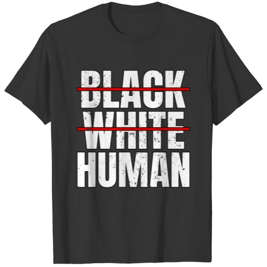 Black White Human T Shirts