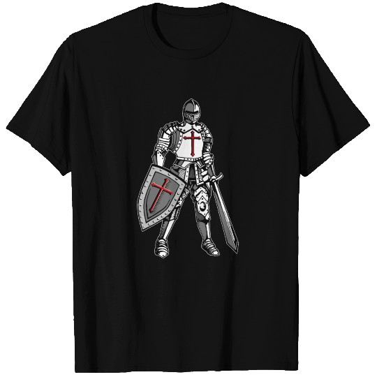 Knights Templar Crusader Cross Armor T Shirts