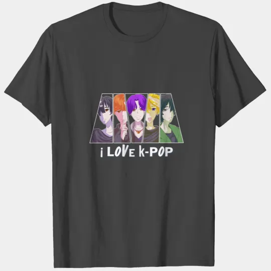 I Love K-Pop Korean Pop Music Boyband Concert Gift T Shirts