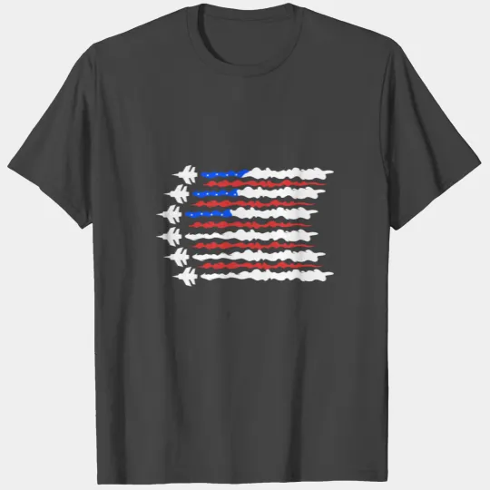Airforce US Flag Fighter Jet Patriotic Veteran T Shirts