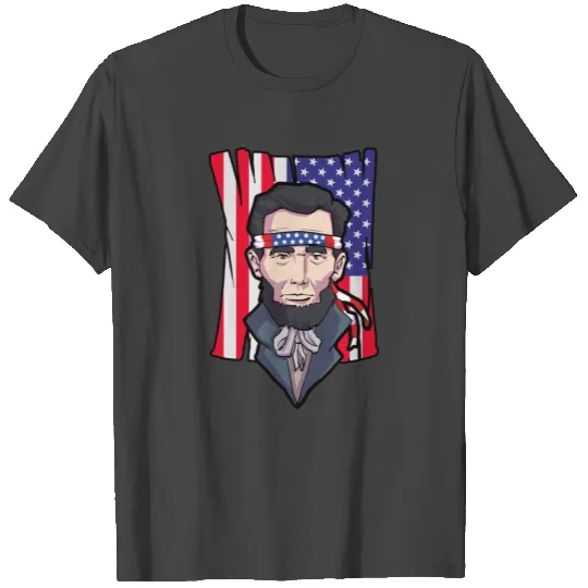 Funny 4th of July Abraham Lincoln Merica Patriot T Shirts