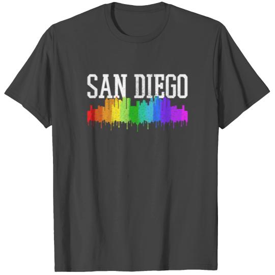 San Diego Skyline - Rainbow Gay Pride Month LGBTQ T Shirts