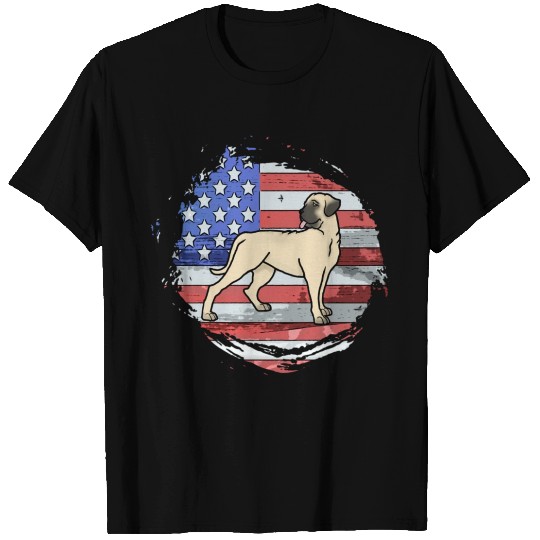 Mastiff Flag Cutout T Shirts